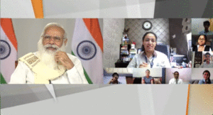 Class-XII-students-and-pm-modi