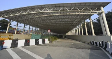 भैरों मार्ग अंडरपास के एक हिस्से में बड़े वाहनों की ‘नो एंट्री