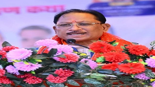 मुख्यमंत्री पंच कुंडीय रुद्र महायज्ञ एवं शिव महापुराण कथा में हुए शामिल