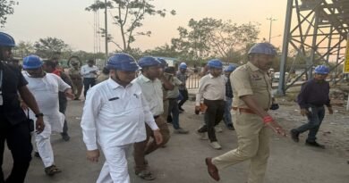 उद्योग एवं सार्वजनिक उपक्रम मंत्री लखनलाल देवांगन ने किया वेदांता पावर प्लांट के घटनास्थल का निरीक्षण