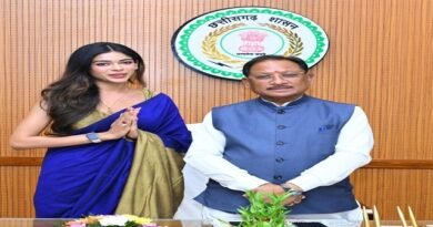 मुख्यमंत्री  विष्णुदेव साय से मिस इंडिया छत्तीसगढ़ सुश्री अनुष्का सोन ने की सौजन्य मुलाकात