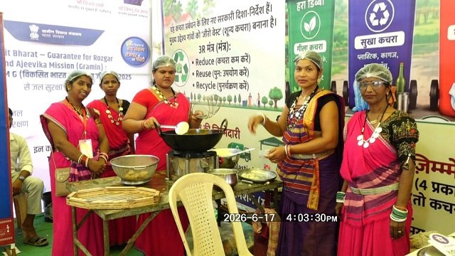 मुख्यमंत्री के कार्यक्रम में बिहान समूह की महिलाओं ने बिखेरी आजीविका की चमक