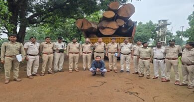 20 घनमीटर अवैध साल लकड़ी बरामद, मुख्य आरोपी गिरफ्तार