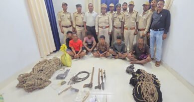 वन मंत्री केदार कश्यप के निर्देश पर इन्द्रावती टाइगर रिजर्व में वन्यजीव शिकार पर बड़ी कार्रवाई, 6 आरोपी गिरफ्तार