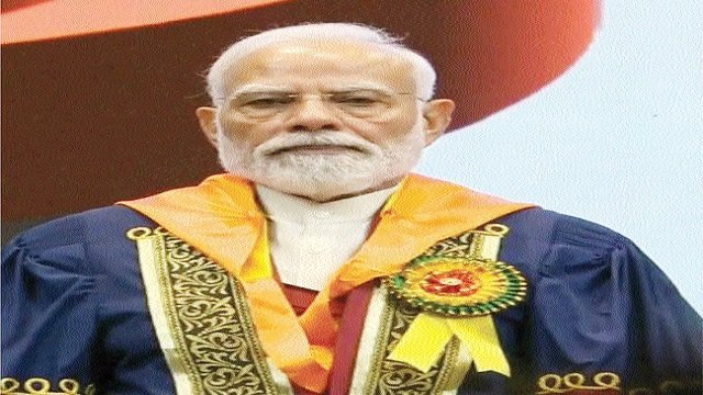 आईआईटी दिल्ली का दीक्षांत समारोह में प्रधानमंत्री नरेंद्र मोदी मुख्य अतिथि के रूप में हुए शामिल