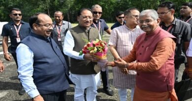 मुख्यमंत्री विष्णुदेव साय का बिलासपुर आगमन पर आत्मीय स्वागत
