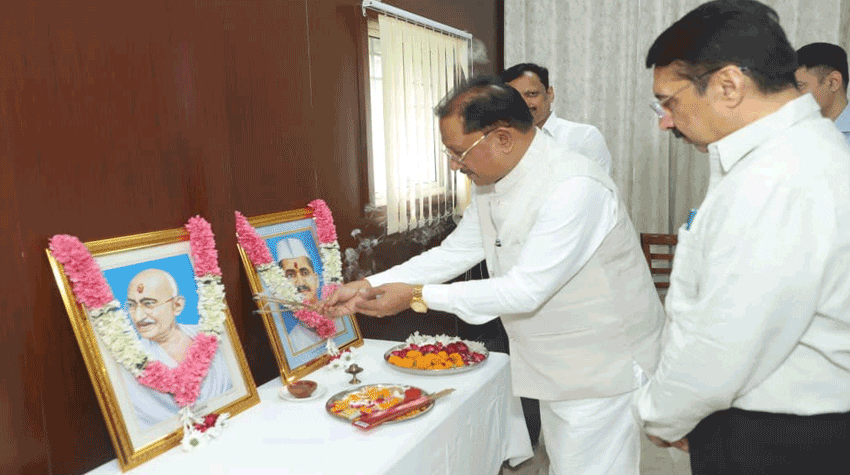 सत्य, अहिंसा और सादगी के आदर्श हमें राष्ट्रसेवा की प्रेरणा देते रहेंगे : मुख्यमंत्री विष्णु देव साय