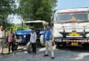 रेत के अवैध परिवहन पर प्रशासन की सख्त कार्रवाई, 7 वाहन जब्त
